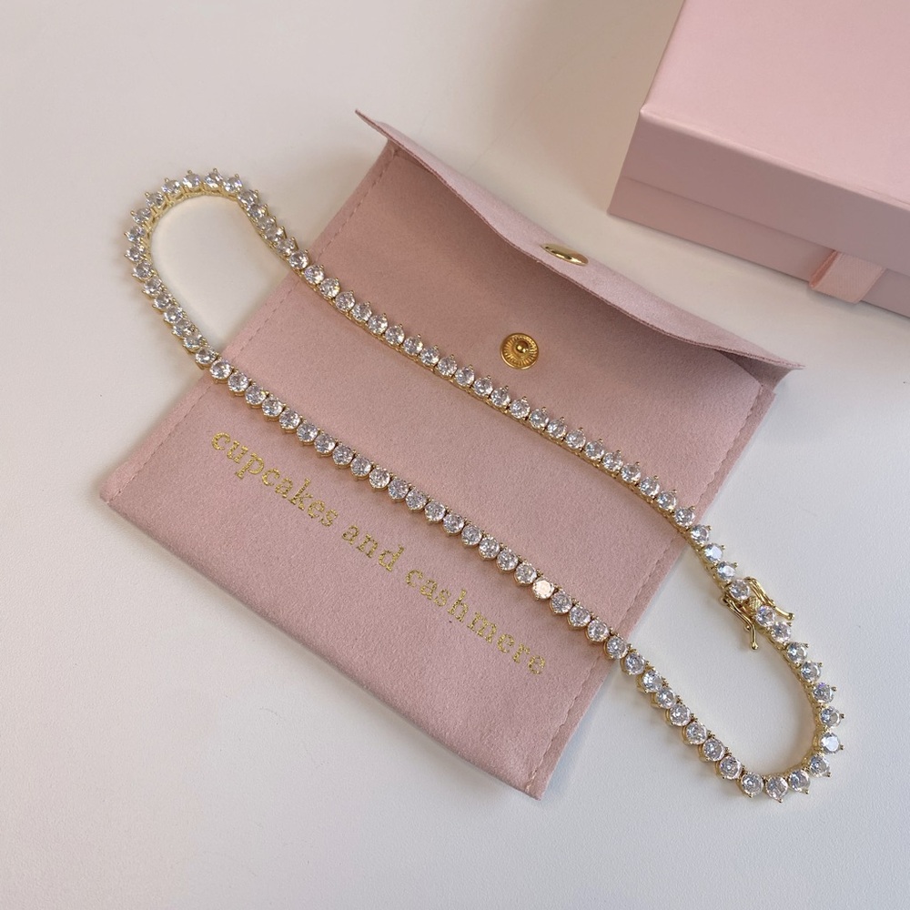 cupcakes & cashmere tennis necklace